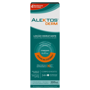 Alektos Derm Loção Hidratante Corpo e Rosto 200mL